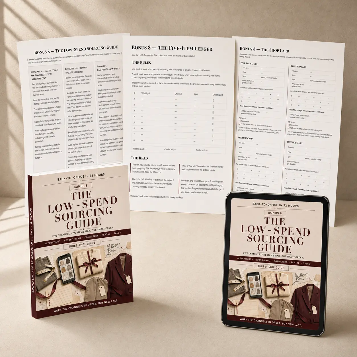 BONUS 8: The Low Spend Sourcing Guide bonus mockup